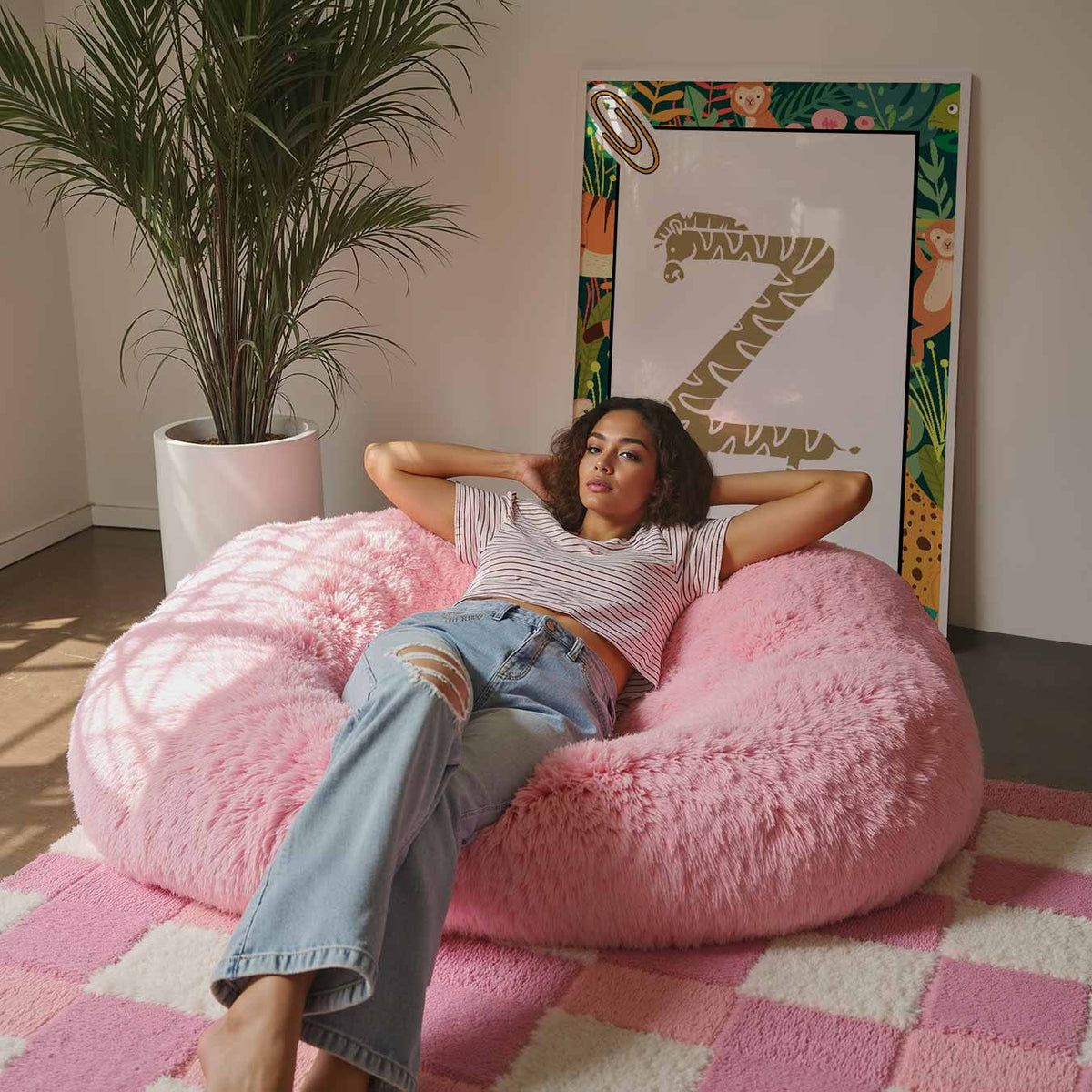 Jungle Alfabet – staande kinderkamer wanddecoratie van WallArtistic
