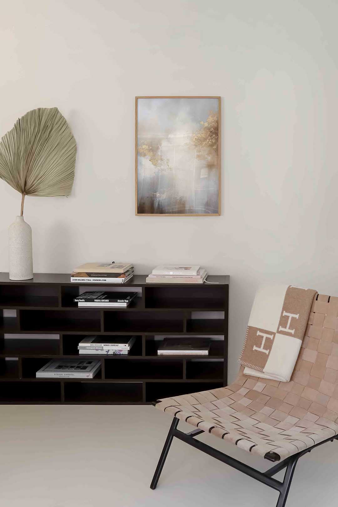 Abstracte wolken – zachte abstracte poster in staand formaat
