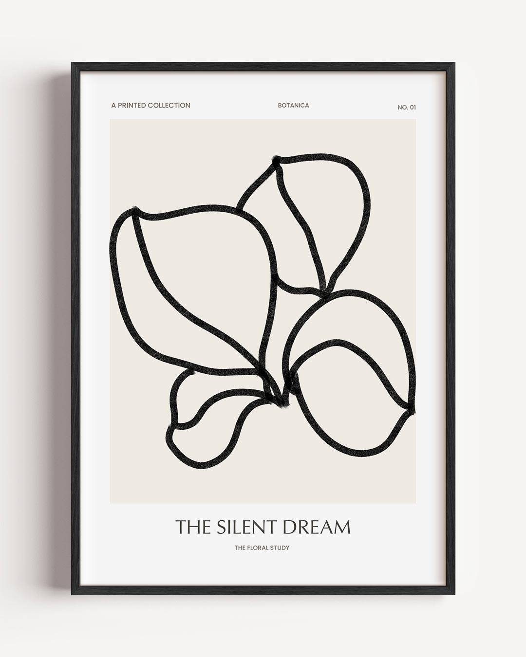 The Silent Dream Botanic – bloemen portret poster als wanddecoratie
