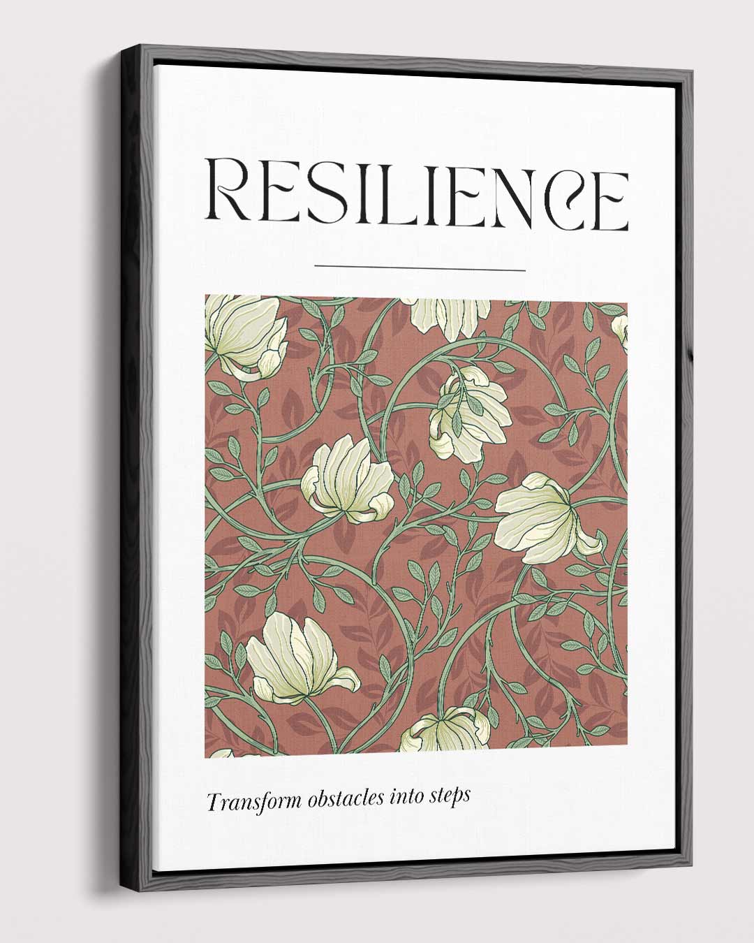 Resilience Bloemenkunst – staande wandkunst voor woonkamer of interieur
