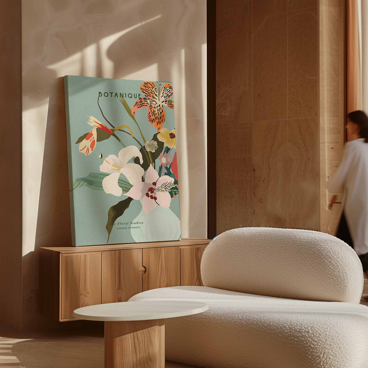 Botanique Bloemenpracht – staand kunstwerk voor modern interieur