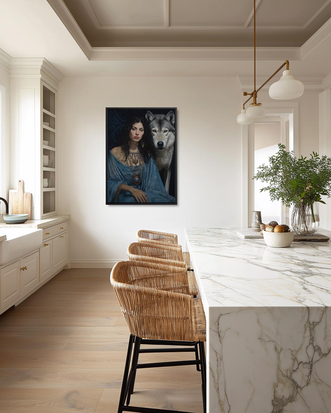 Abstract – staand wanddecoratie kunstwerk