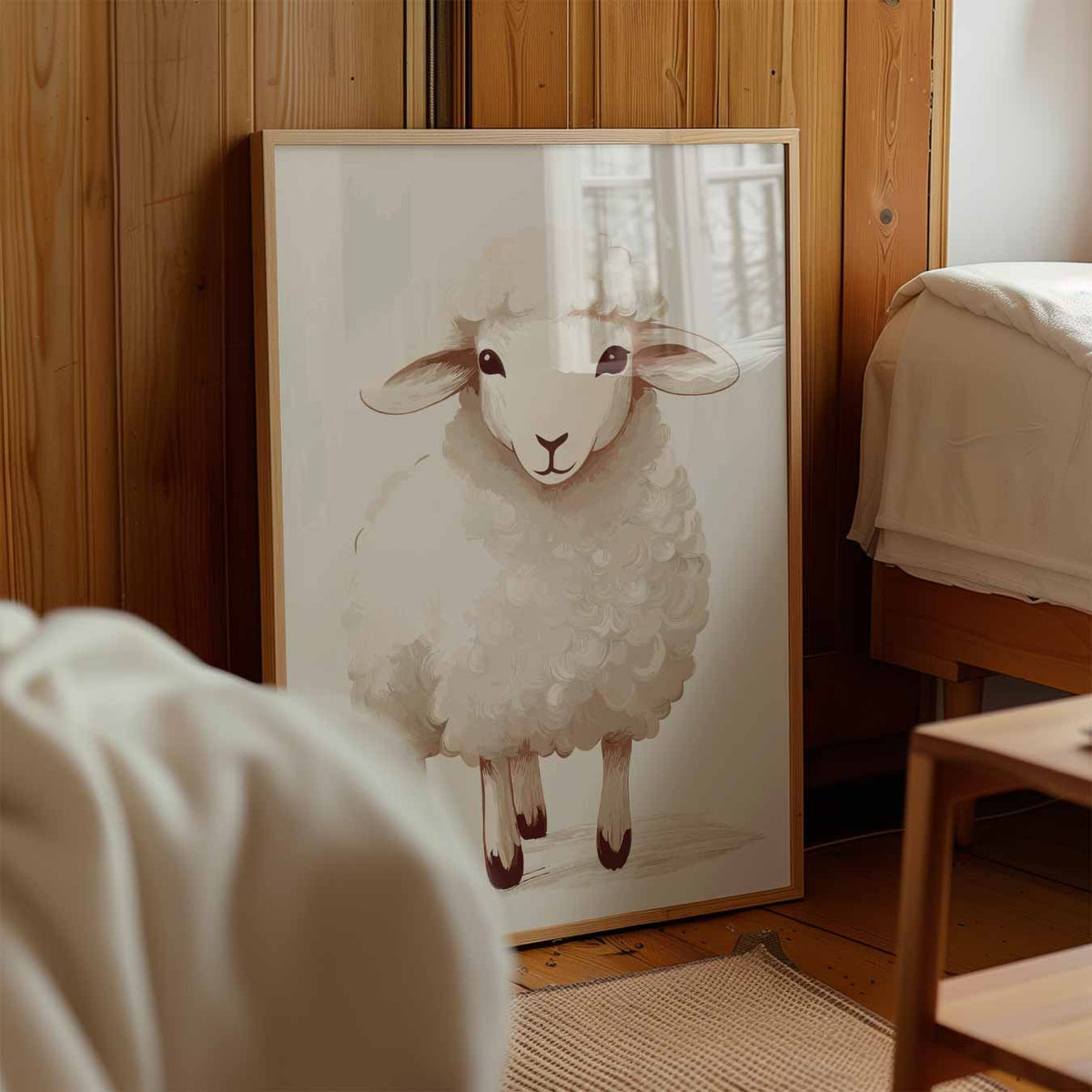Schattige Schapen – kinderposter in staand formaat