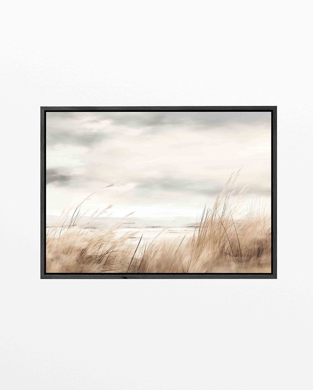 Zacht strandlandschap – liggend abstract kunstwerk