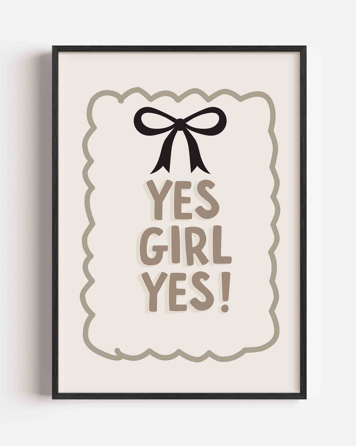 Yes girl yes – Pop Art portret poster als wanddecoratie