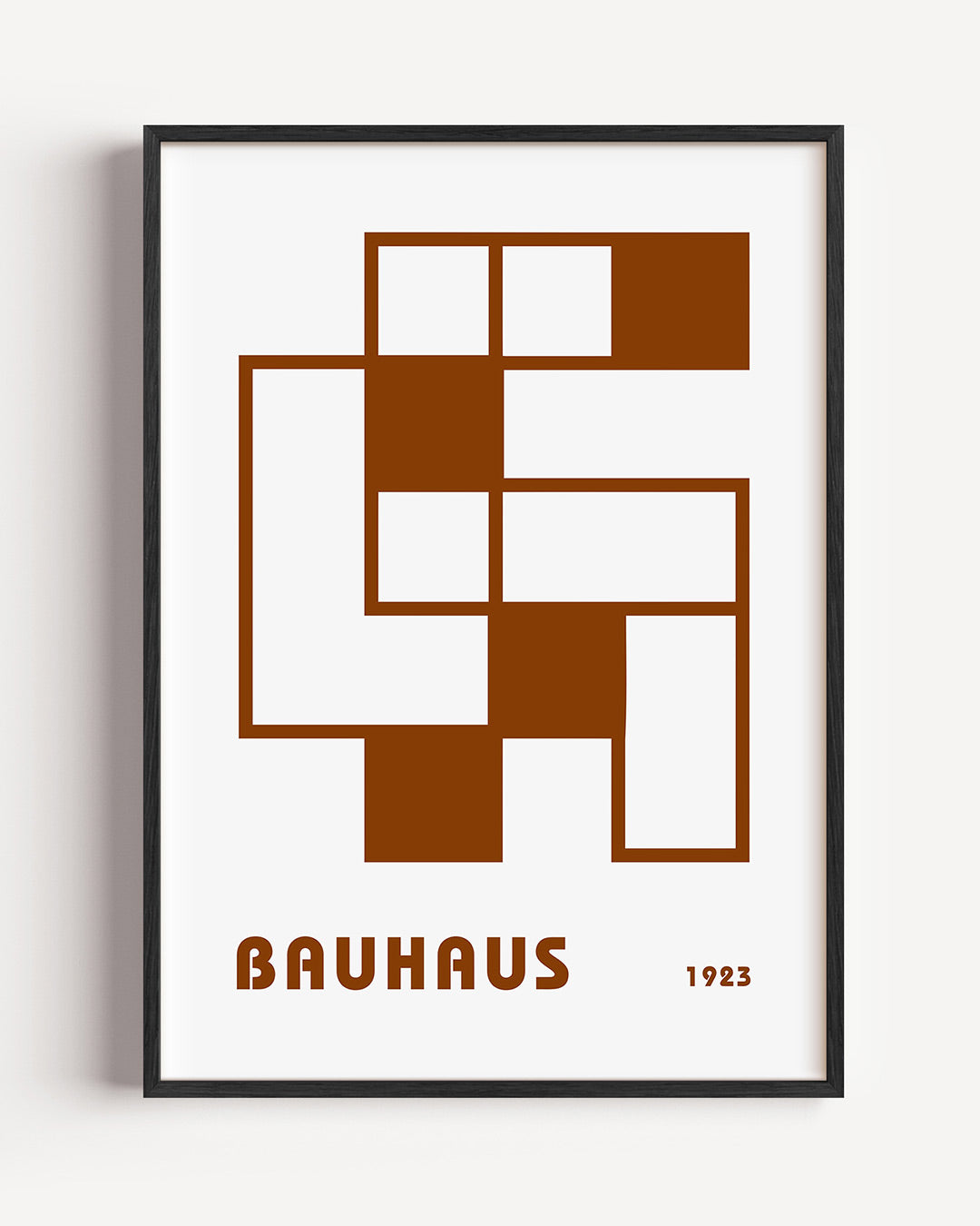 Vorm en balans – staande Bauhaus poster als wanddecoratie