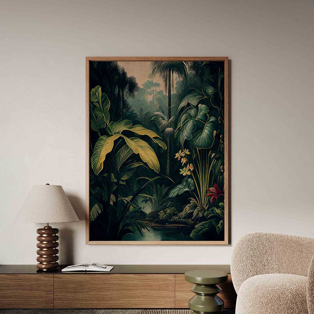 Tropische bladeren – tropische jungle poster in staand formaat
