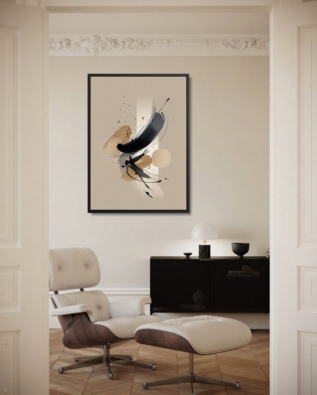Dynamische vormen – moderne staande wandkunst
