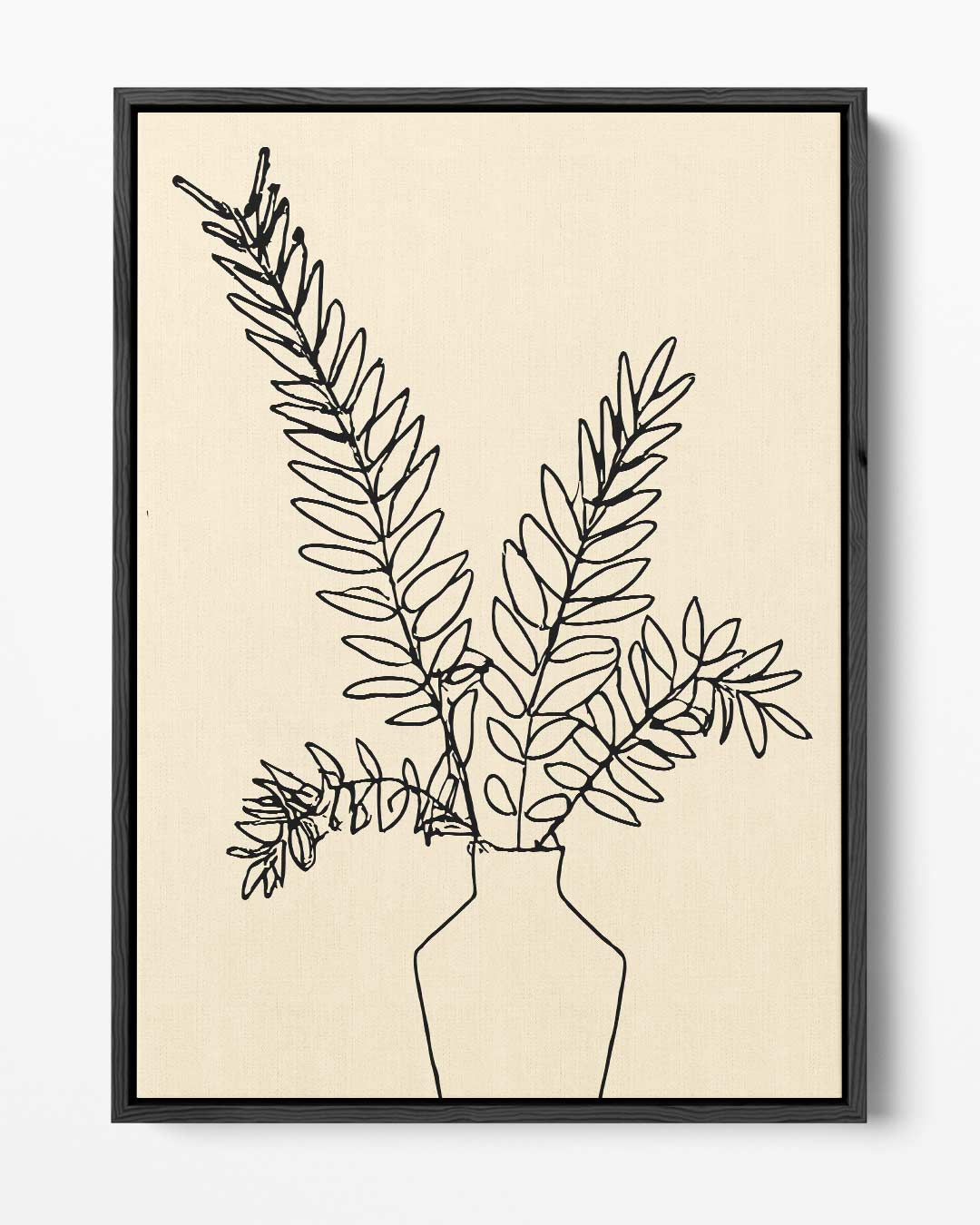 Simpele Botanische Sierlijkheid – portret kunstwerk als wanddecoratie