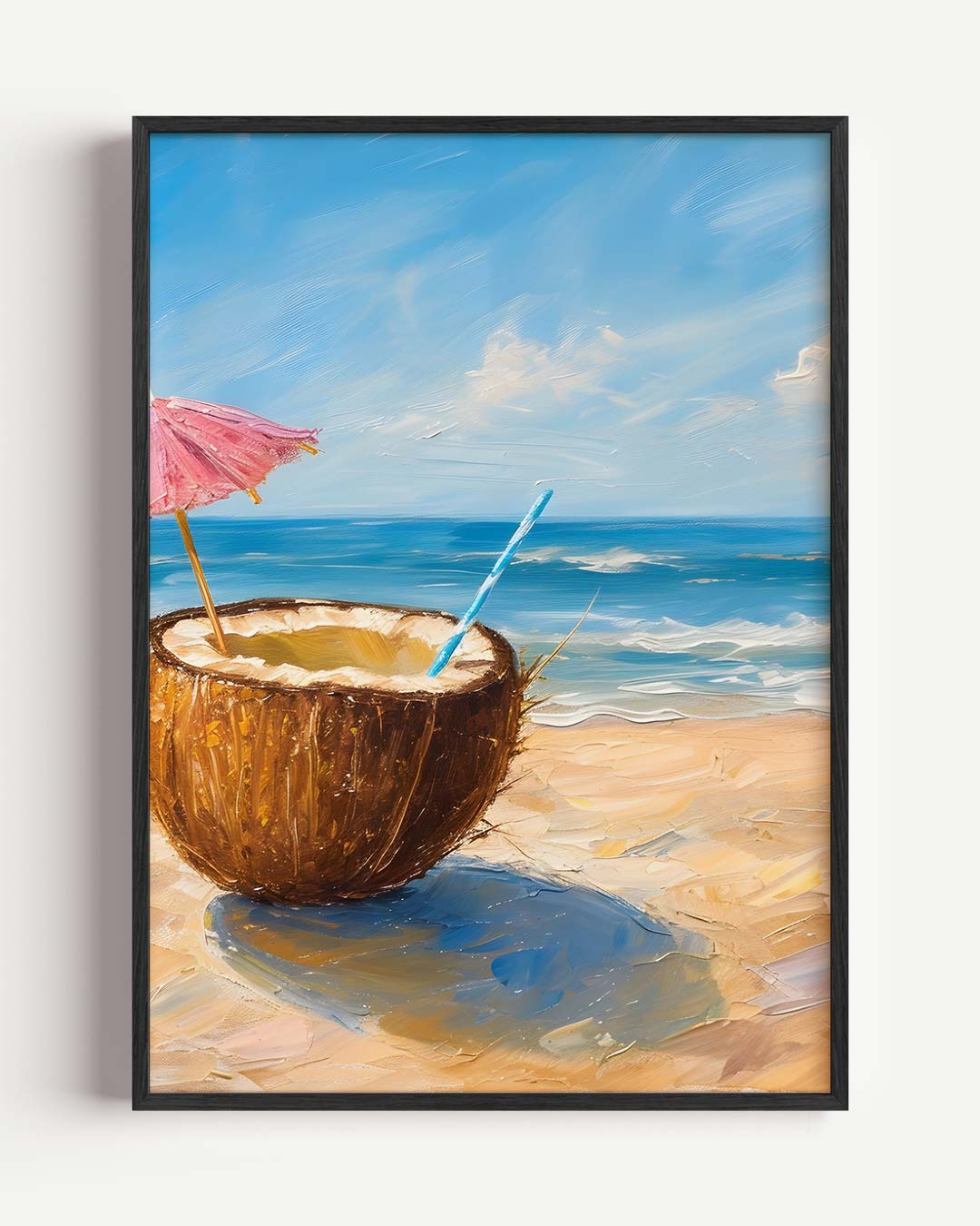 Tropische Ontsnapping Strandposter – Popart en Streetart portret poster als wanddecoratie