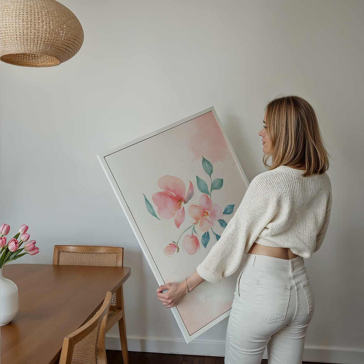 Bloemrijke Elegantie – kids poster als vrolijke staande wanddecoratie