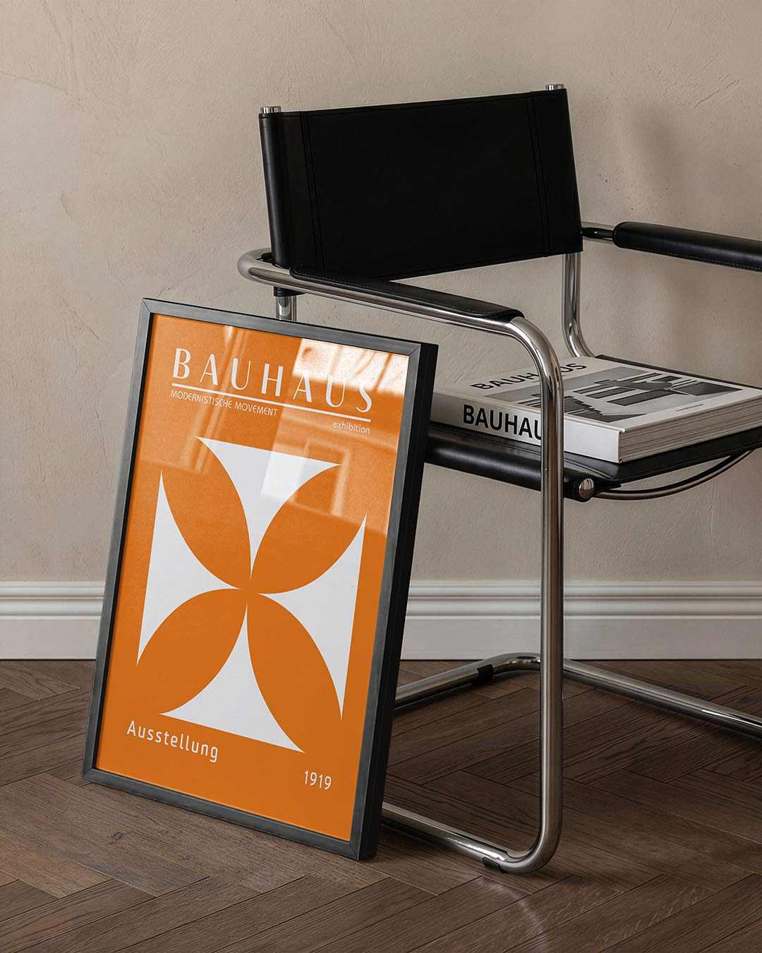 Vorm en kleur – staande Bauhaus poster voor aan de muur