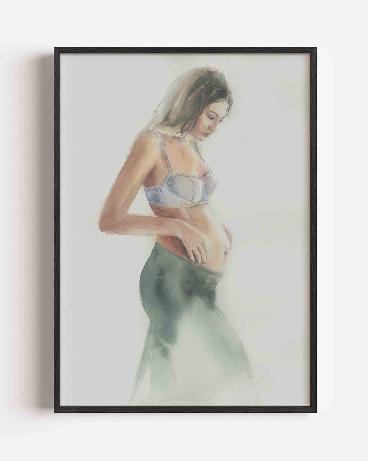 Zwangere vrouw – Élan Féminin portret poster als wanddecoratie