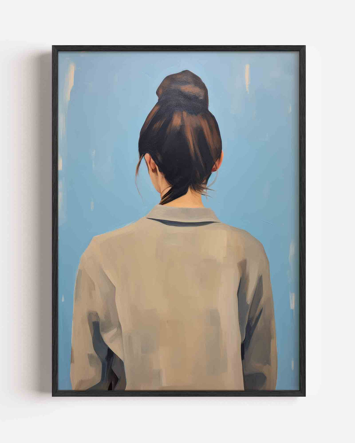 Vrouw van achteren – Kunst & Design poster als staande wanddecoratie