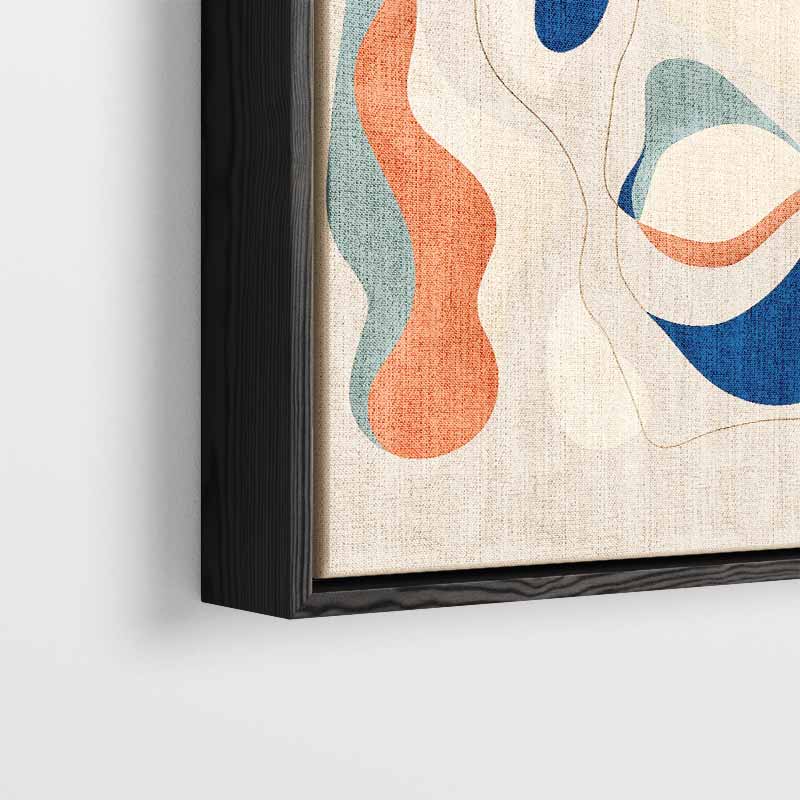 Kleurrijke Golven van Abstractie – plexiglas wanddecoratie in portret formaat