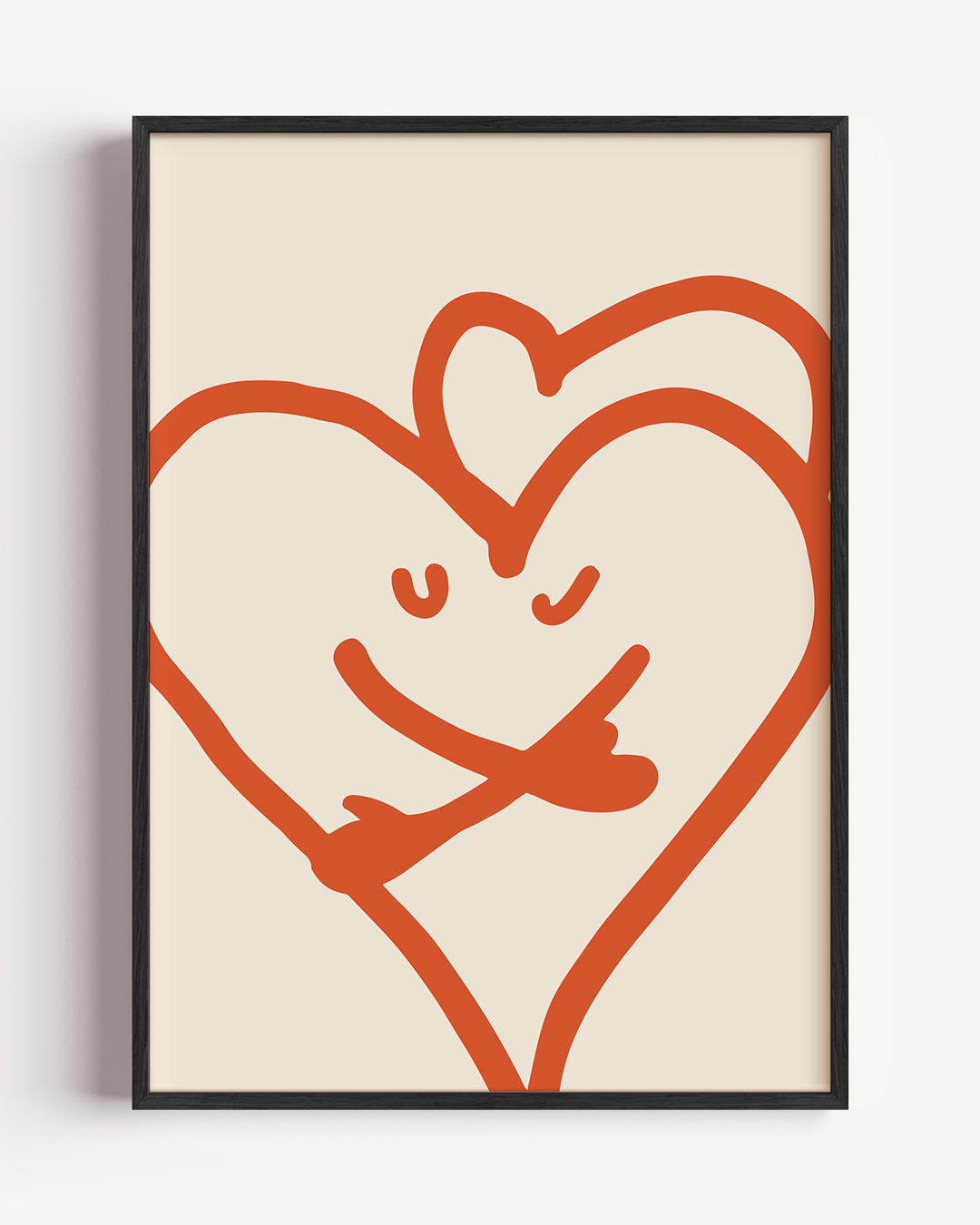 Happy Hart – liefde portret poster als wanddecoratie