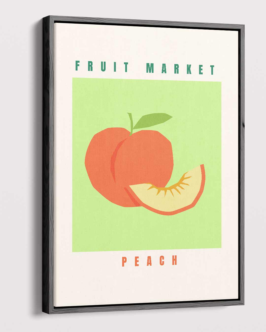 Fruit Market Perzik Poster – modern portret kunstwerk van WallArtistic