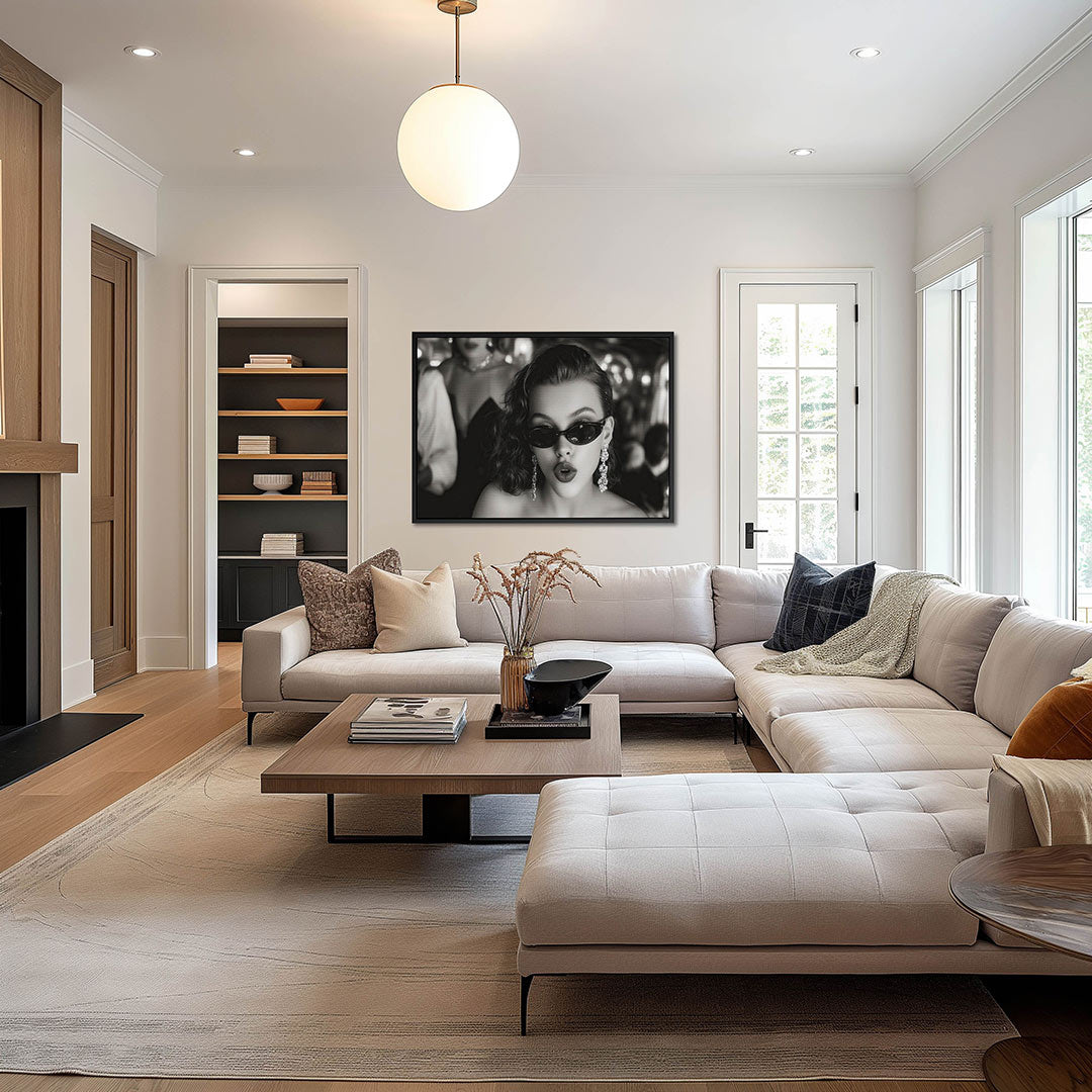 Stijlvolle portretfotografie – Vrouwelijk – op canvas, dibond of plexiglas
