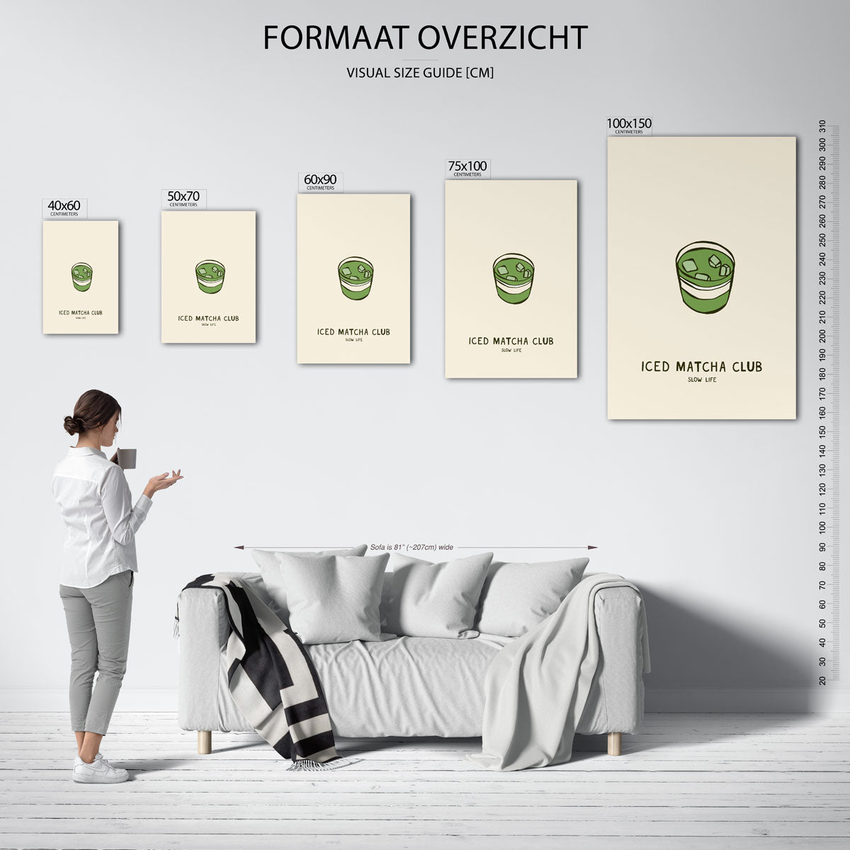 Eenvoudige illustratie – decoratief kunstwerk voor aan de muur