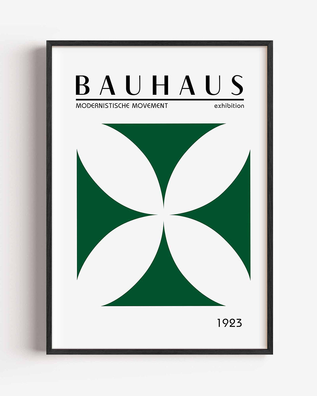 Vorm en balans – staande Bauhaus poster als wanddecoratie