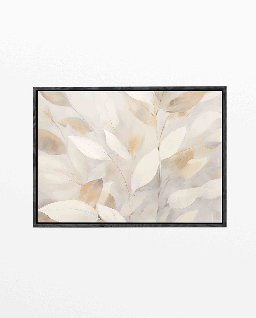 Subtiele bladvormen – liggend bloemen kunstwerk
