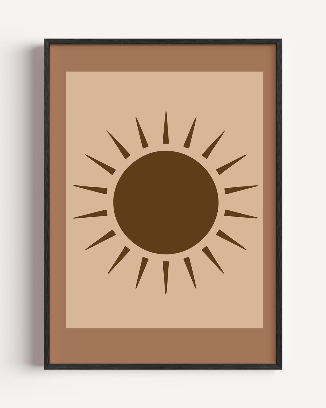 Zonnige Minimalistische – zomer portret poster als wanddecoratie
