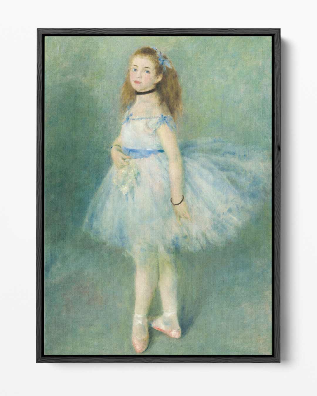 Kleine danseres in blauw – portret kunstwerk als wanddecoratie