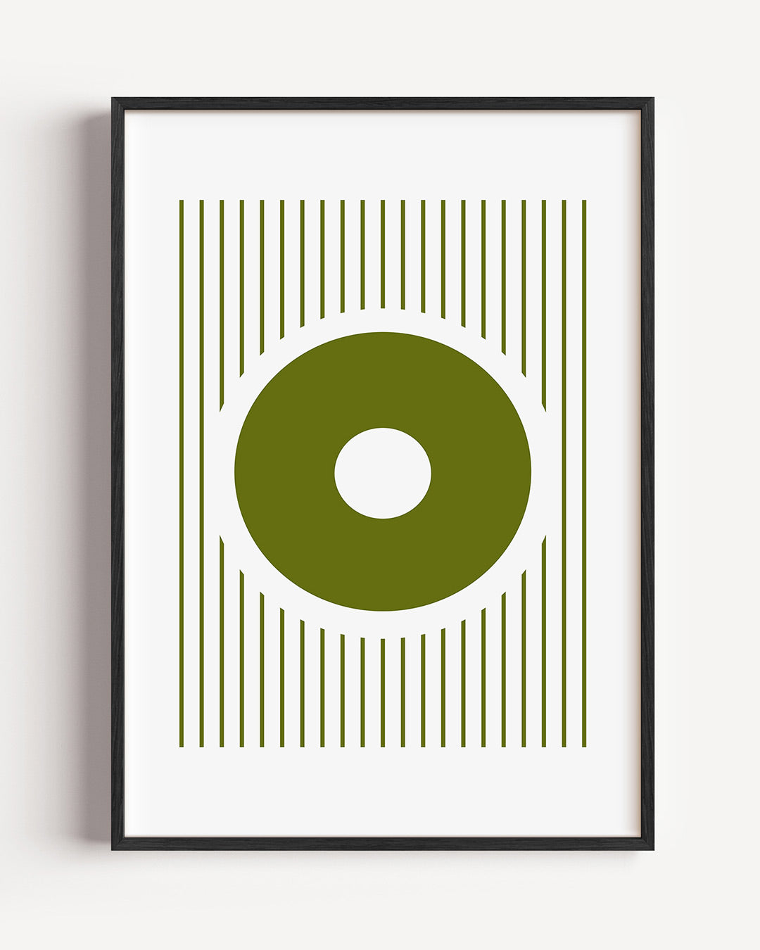 Cirkel en lijnen – staande Bauhaus poster als wanddecoratie