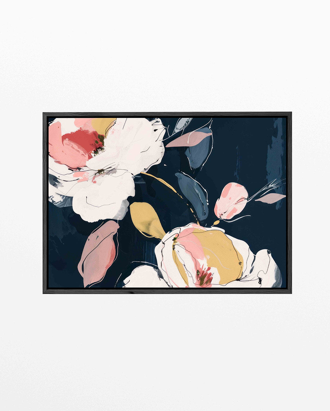 Bloemrijke compositie – Dynamische – liggend bloemen kunstwerk