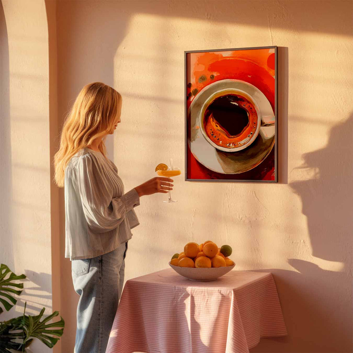 Espresso Bliss Art – keuken poster als sfeervolle staande wanddecoratie