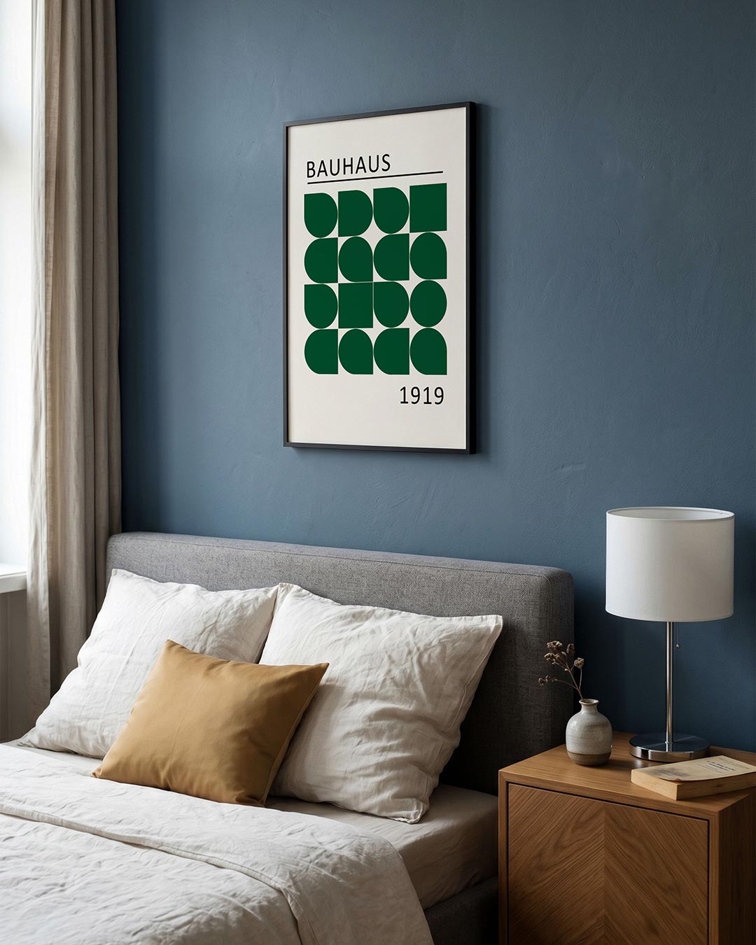 – staande Bauhaus poster voor aan de muur