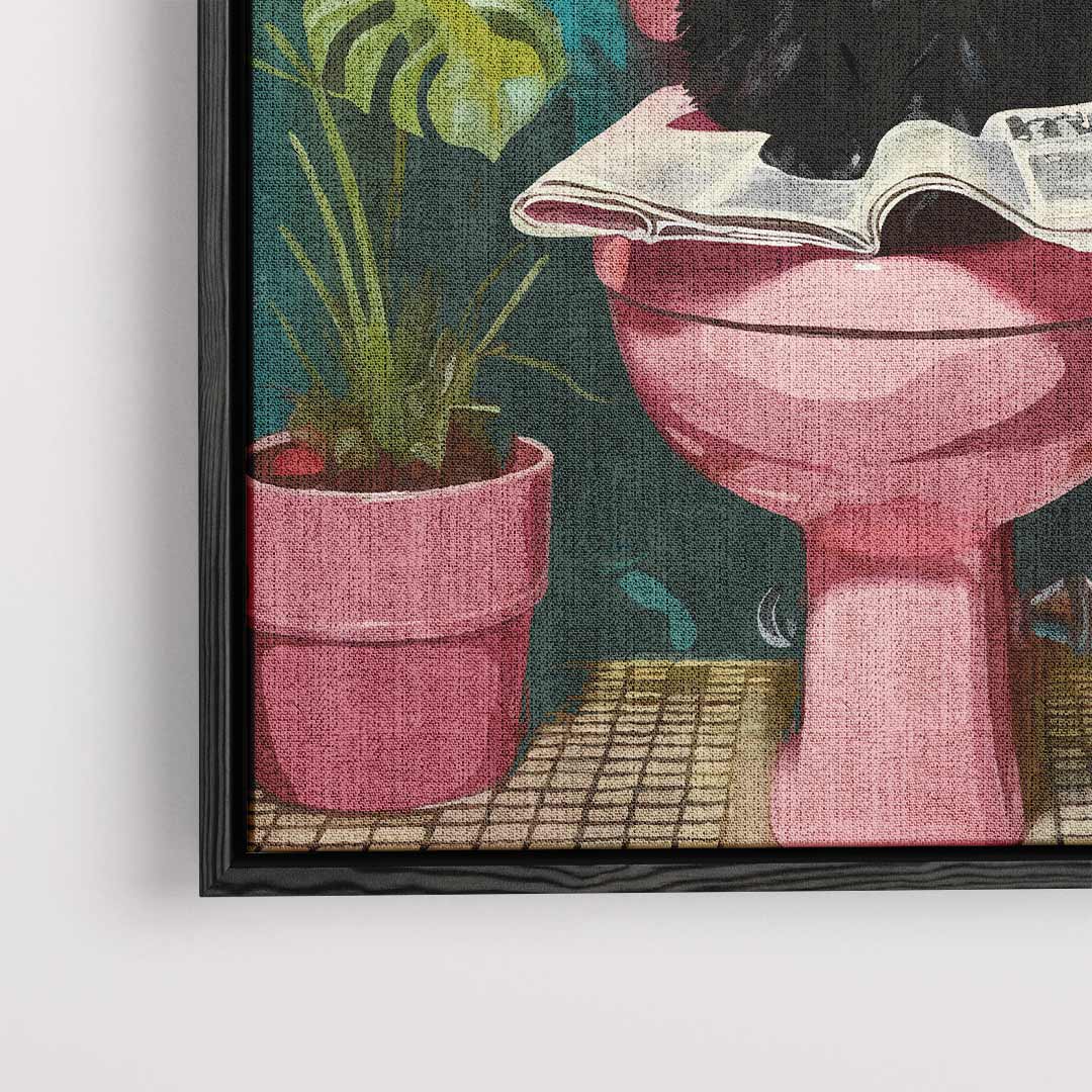 Kat op de Troon – plexiglas wanddecoratie in portret formaat