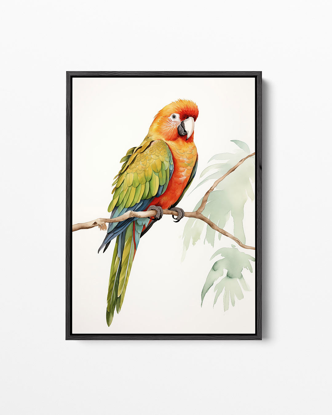 Vrolijke papegaai – staand wanddecoratie kunstwerk