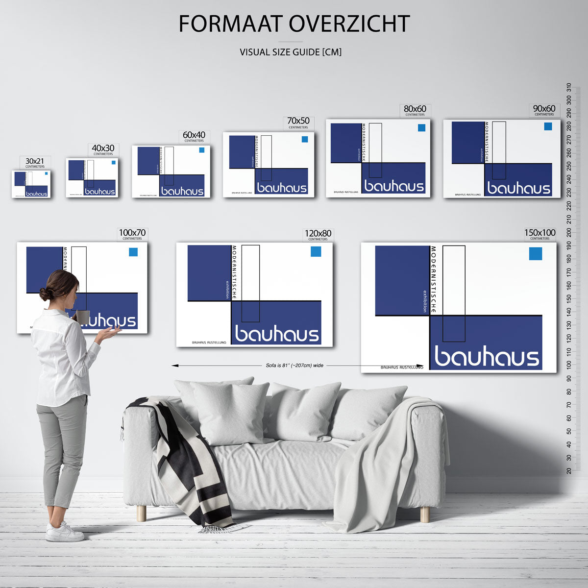 Vorm en balans – Bauhaus poster als geometrische wanddecoratie