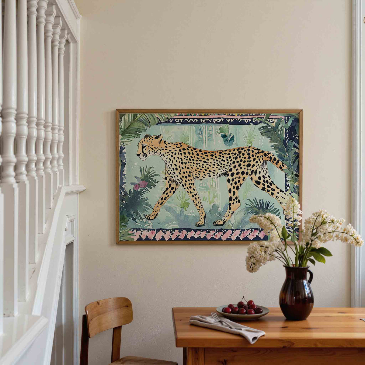Luipaard in jungle – dieren poster in liggend formaat