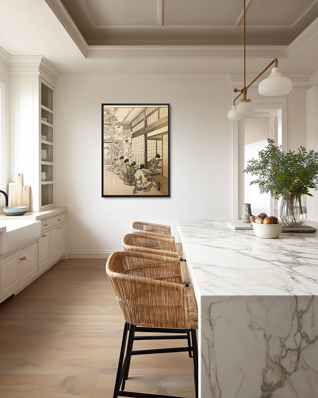 Interieur scène – moderne staande wandkunst