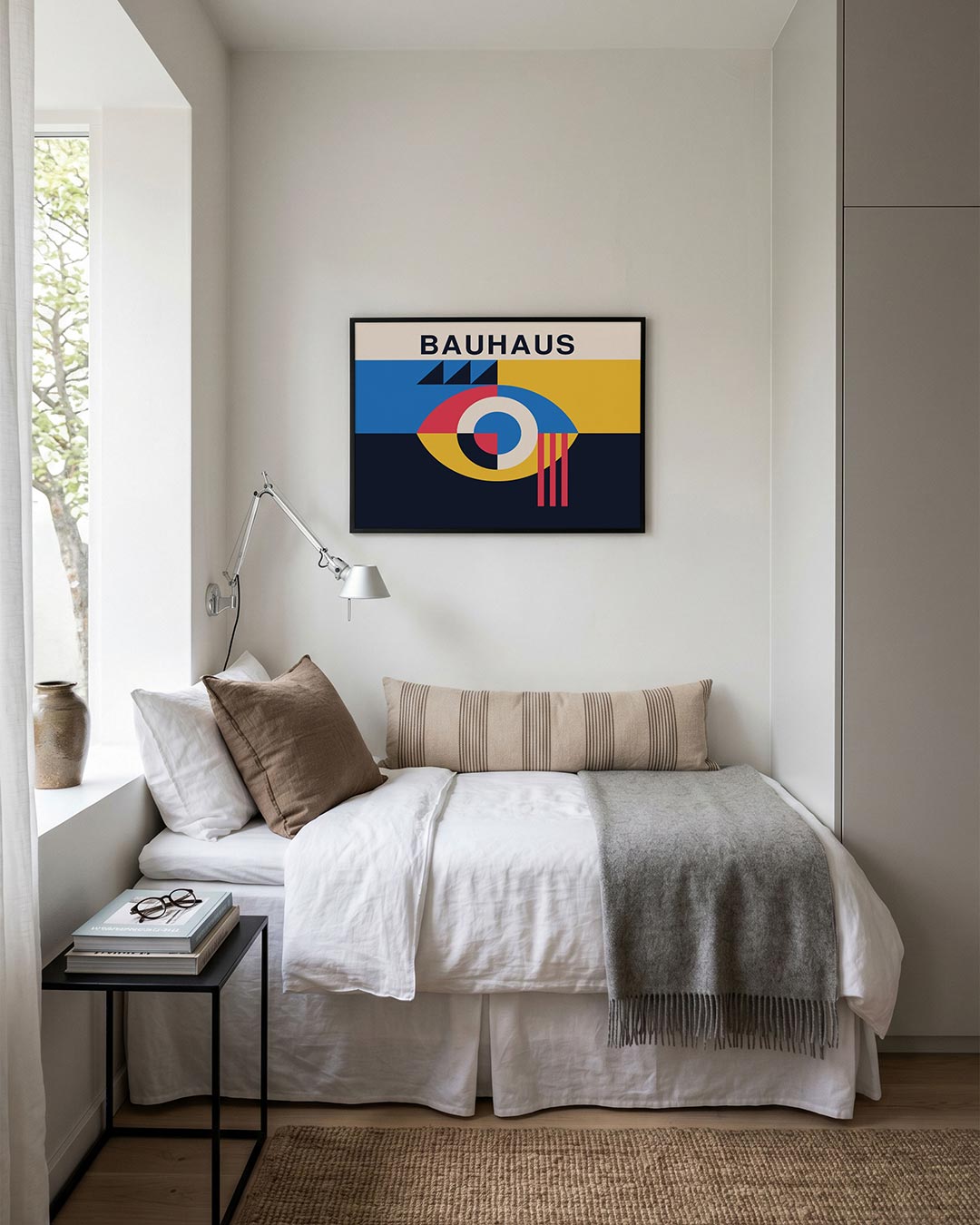 Vorm en kleur – moderne Bauhaus wandkunst als poster