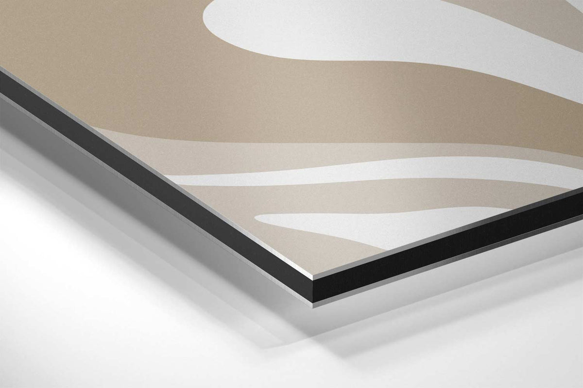 Natuurvloed in Beige – canvas kunstwerk als wanddecoratie