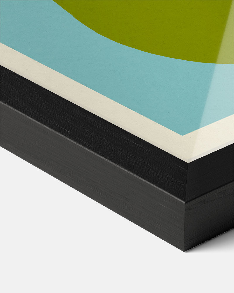 Moderne Peer Kunstopdruk – zomer poster als frisse staande wanddecoratie