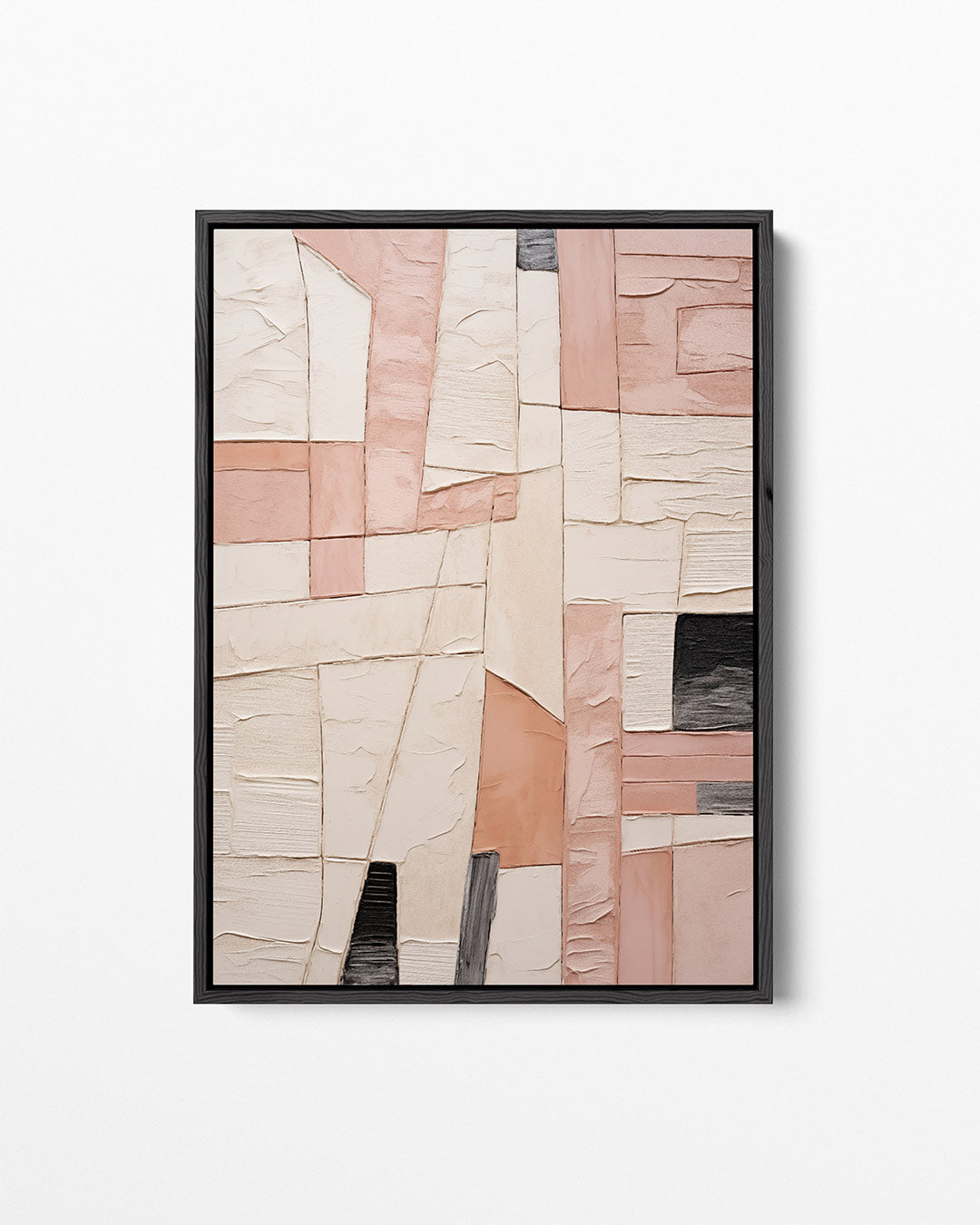 Geometrische vormen compositie – staand wanddecoratie kunstwerk