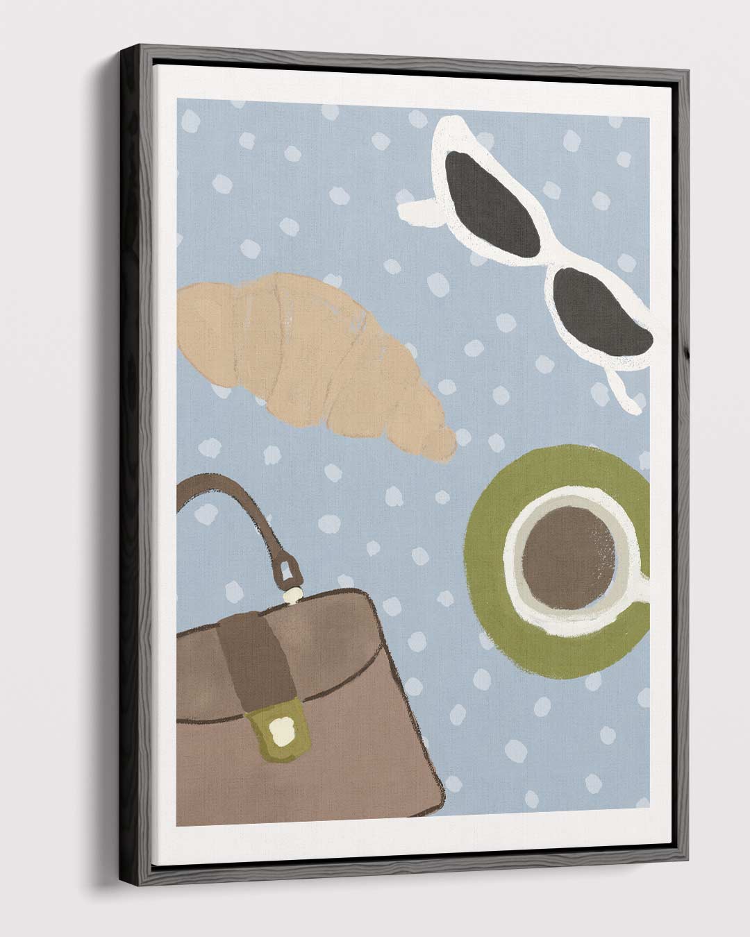 Parisian Morning Vibes – canvas wanddecoratie in portret formaat