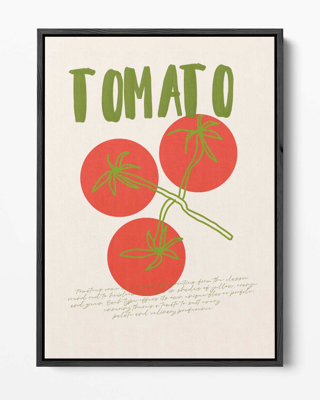 Tomaat Illustratie – portret kunstwerk als wanddecoratie