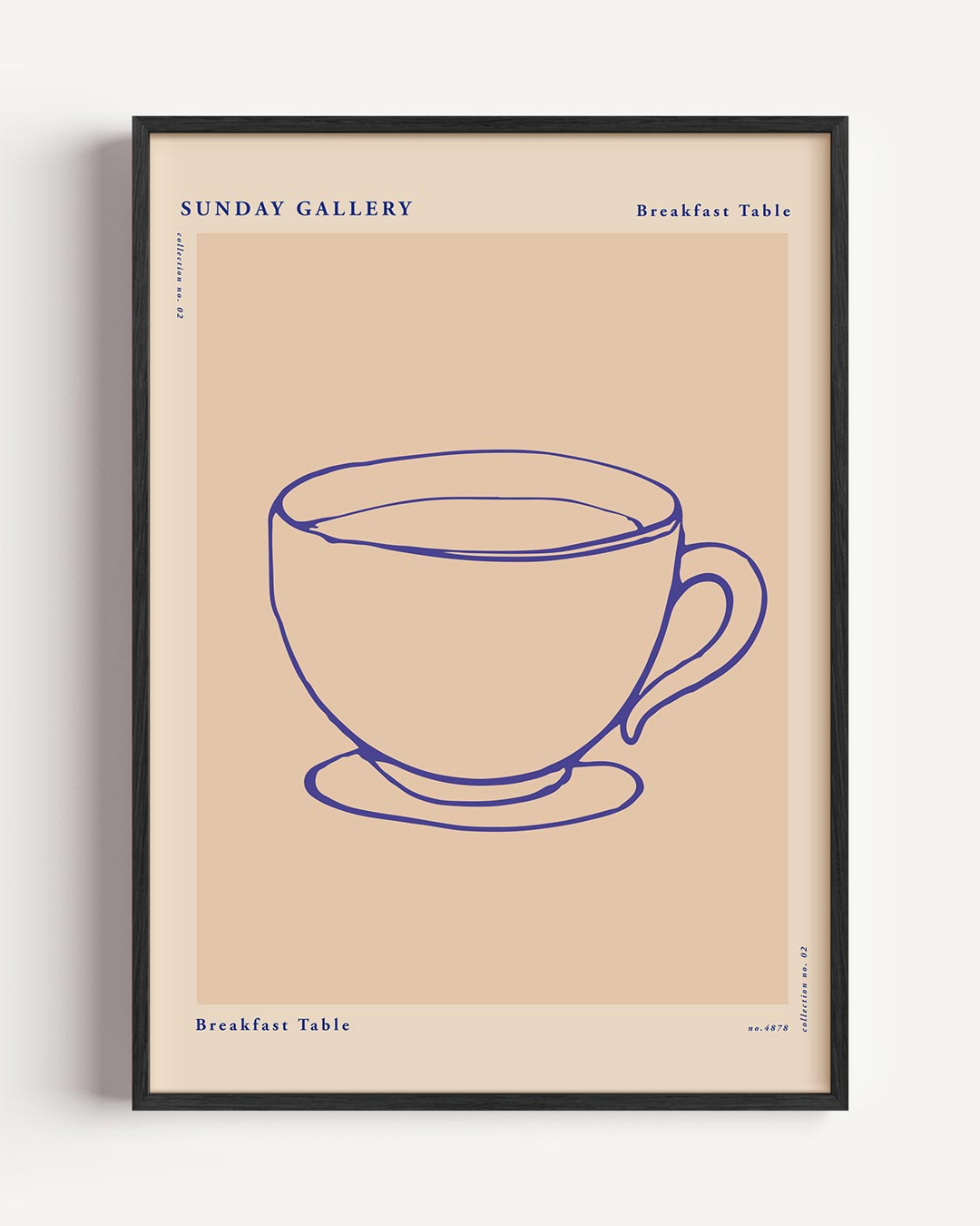 Stijlvolle Ontbijttafel – keuken portret poster als wanddecoratie