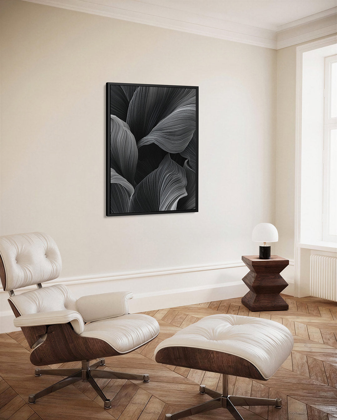 Organische lijnstructuren – decoratief kunstwerk voor aan de muur