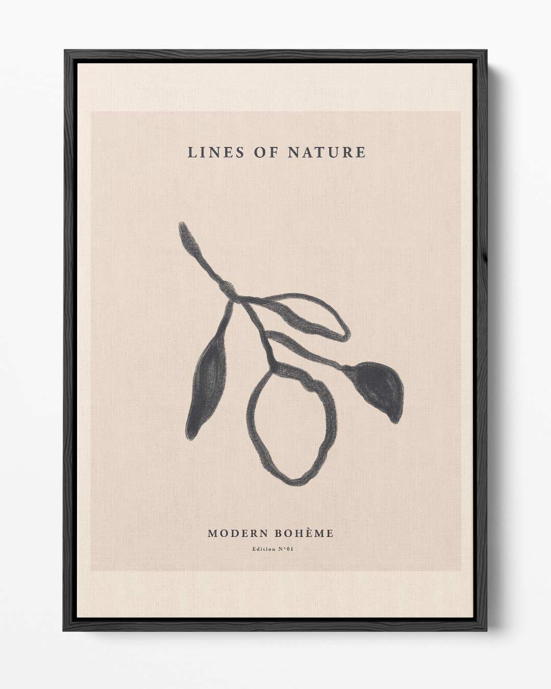 Lijnen van de Natuur – portret kunstwerk als wanddecoratie