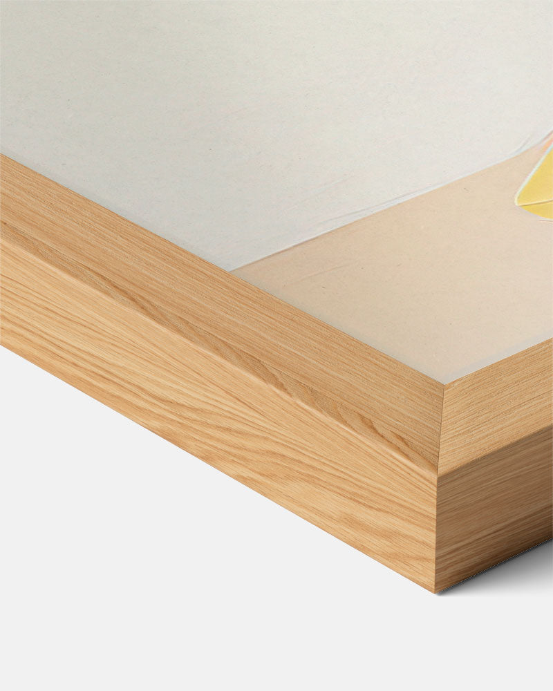 Minimalistische Citroen – staande keuken wanddecoratie van WallArtistic