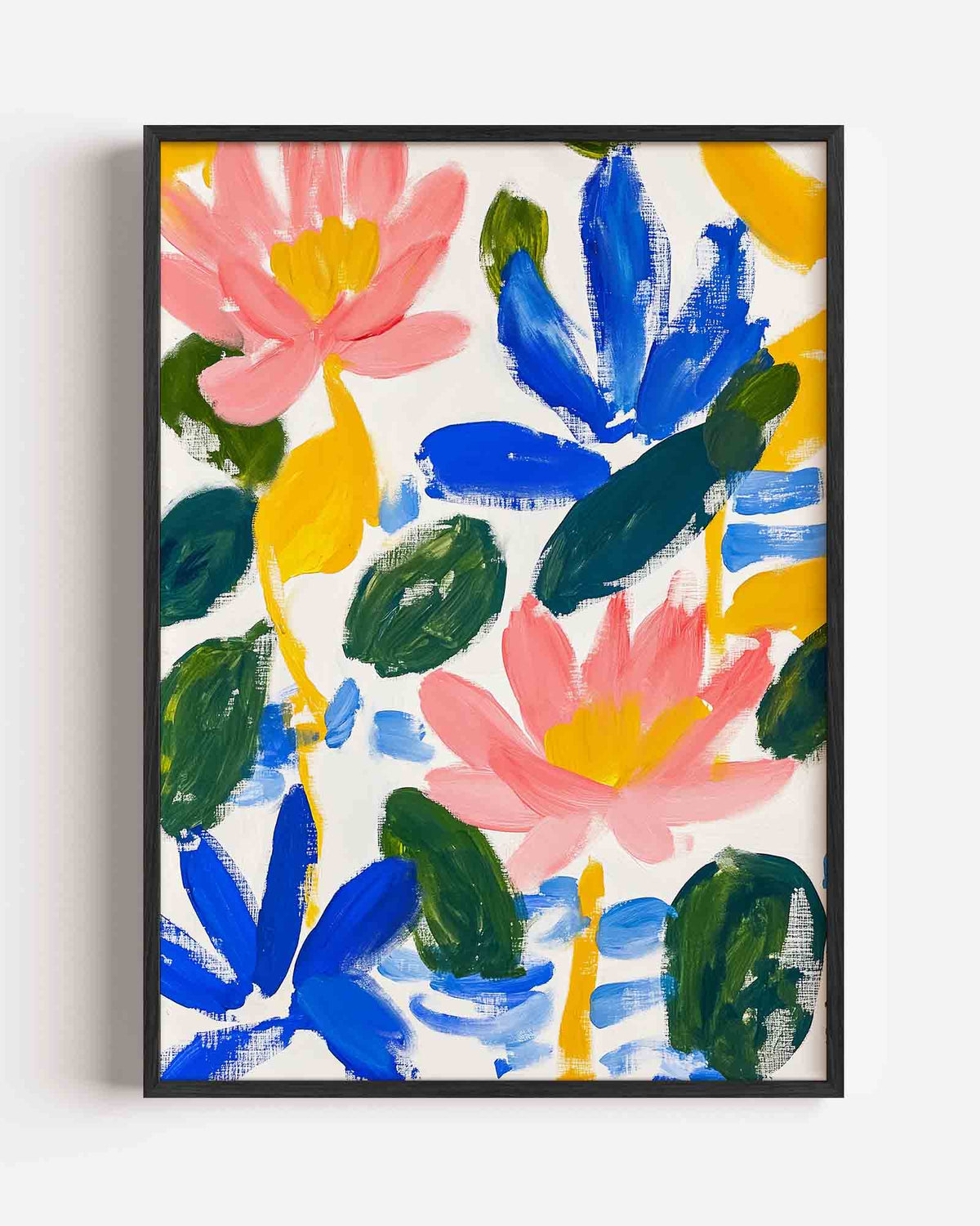 Bloemen en bladeren – bloemen portret poster als wanddecoratie