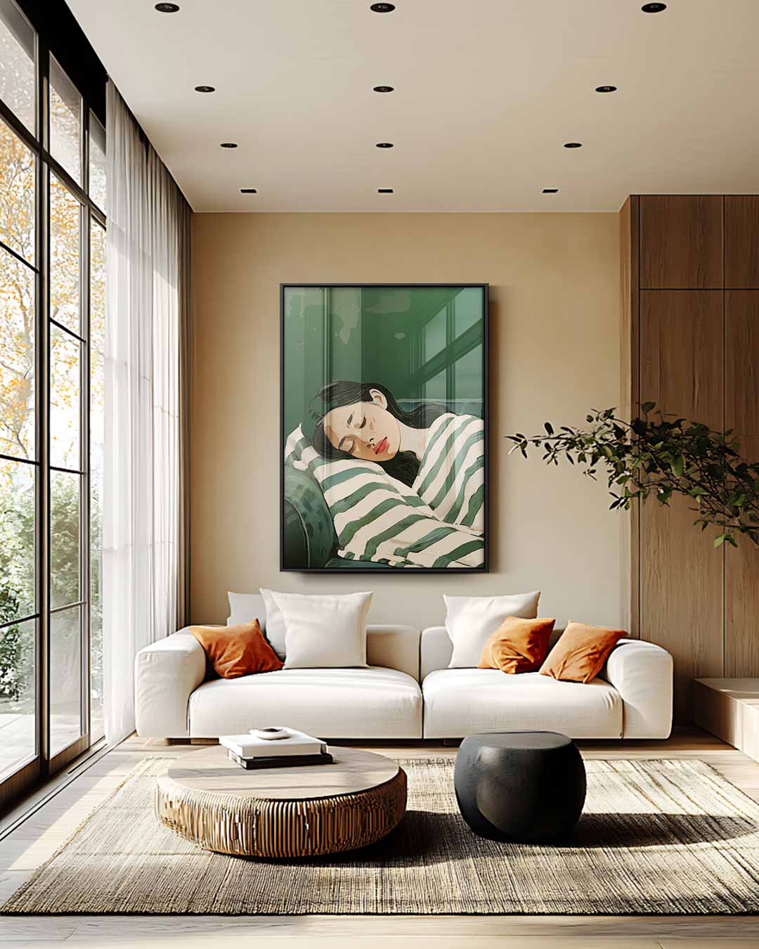 Dromerige Rust – staand kunstwerk voor modern interieur