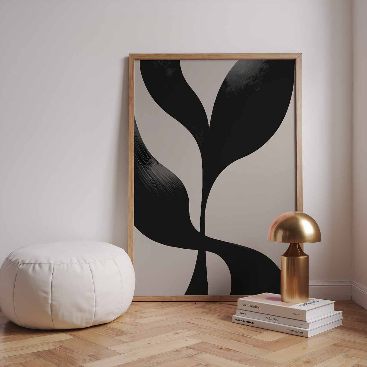 Minimalistische Botanische Kunst – staande kleurrijke abstracte wanddecoratie van WallArtistic