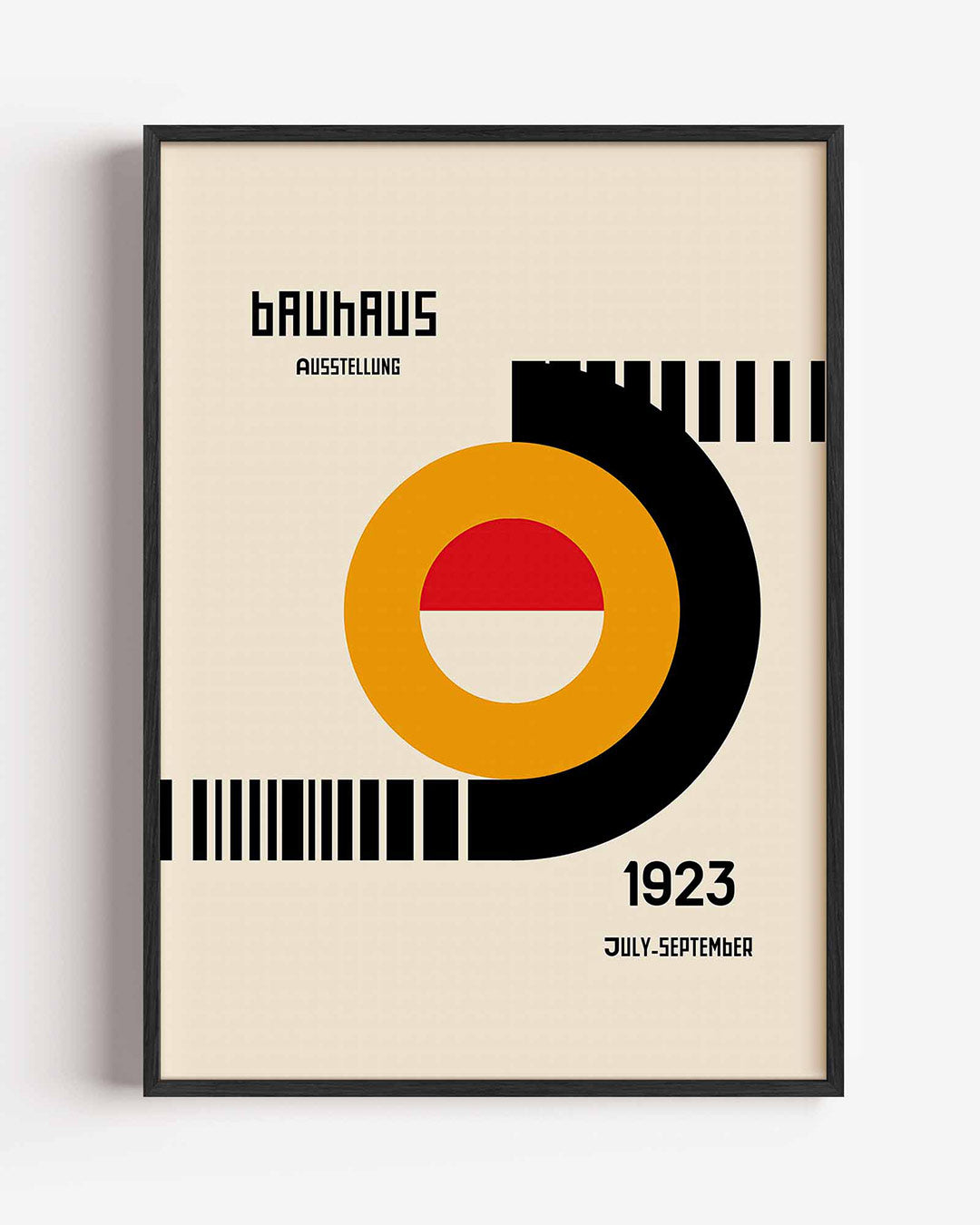 Vormen en vlaken – staande Bauhaus poster als wanddecoratie